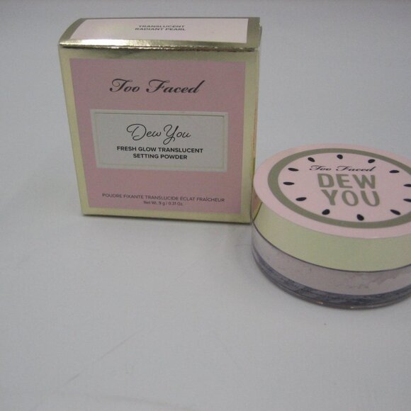 NEW! Too Faced RADIANT PEARL Dew You Fresh Glow Setting Powder - Picture 1 of 3